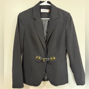 Vintage Calvin Klein Black Fitted Blazer Fitted Silhouette